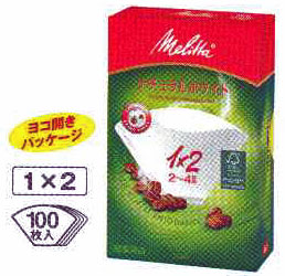 メリタ ナチュラルホワイト　1×2G　100枚入