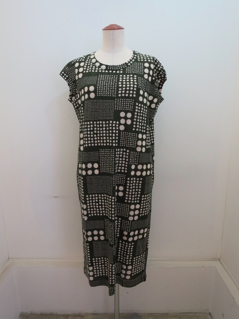 Y S Yohji Yamamoto ワイズ ヨウジヤマモト 水玉パッチワークフレンチtシャツワンピース