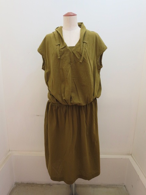 Y S Yohji Yamamoto ワイズ ヨウジヤマモト ガゼット衿フレンチスリーブワンピース Y S Yohji Yamamoto ワイズ ヨウジヤマモト ガゼット衿フレンチスリーブワンピース