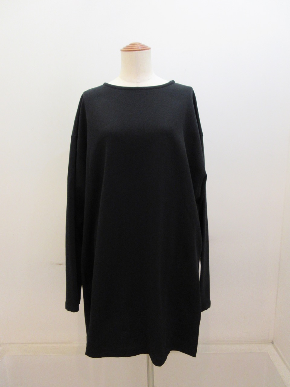 Y's YOHJI YAMAMOTO (ワイズ　ヨウジヤマモト)コットンデイペンドインレービッグTシャツ:ブラック