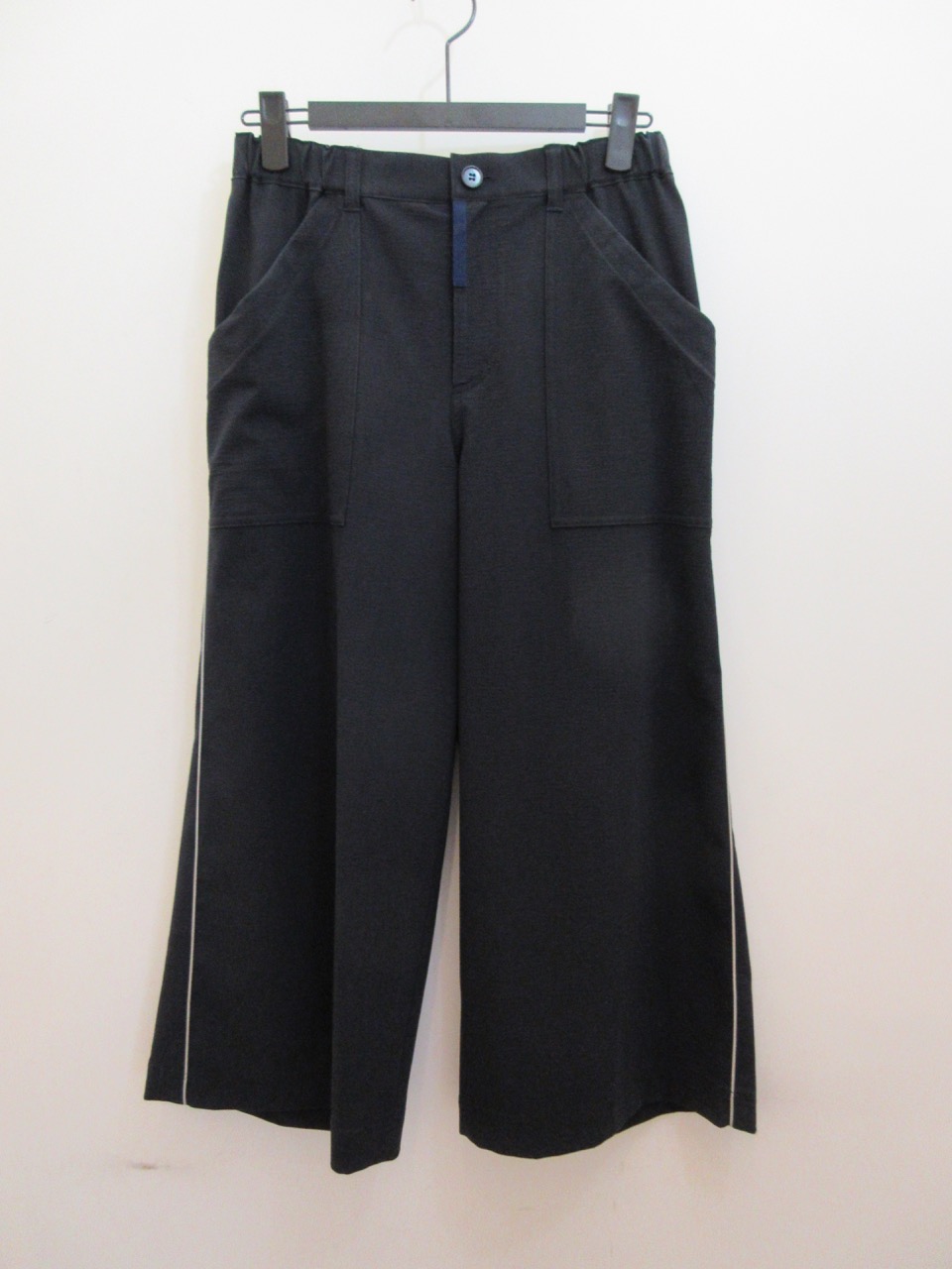 KEI Hayama PLUS(ケイハヤマプリュス) P/Rサッカーストレッチ太パンツ:ネイビー