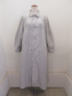 KEI Hayama PLUS(ケイハヤマプリュス) シャンブレーメモリタフタロングコート：ライトグレー