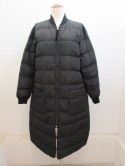 KEI Hayama PLUS(ケイハヤマプリュス) ライトタフタリバーシブルダウンコート:ブラック