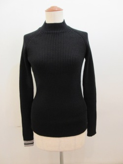 Y's YOHJI YAMAMOTO (ワイズ　ヨウジヤマモト) 7G1P2×1リブニット:ブラック