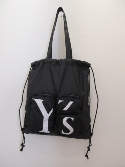 Y's YOHJI YAMAMOTO (ワイズ　ヨウジヤマモト) Y'sポケットナップザック:ブラック