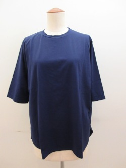 KEI Hayama PLUS(ケイハヤマプリュス) スーピマ天竺五分袖Tシャツ:ネイビー