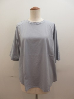 KEI Hayama PLUS(ケイハヤマプリュス)スーピマ天竺五分袖Tシャツ:サックス
