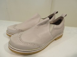 KEI Hayama PLUS(ケイハヤマプリュス) ウイングチップスリッポン：ライトグレー