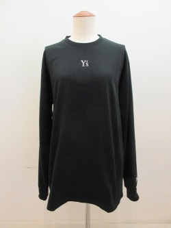 Y's YOHJI YAMAMOTO (ワイズ　ヨウジヤマモト) ニューエラーY’sコラボコットンビッグTシャツ:ブラック