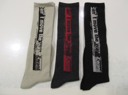 Y's YOHJI YAMAMOTO (ワイズ　ヨウジヤマモト) ハイソックス：左からベージュ（1）／グレー（2）／ブラック（3）