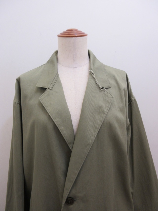 Y's YOHJI YAMAMOTO ワイズ　ヨウジヤマモト　コート Y's YOHJI YAMAMOTO (ワイズ ヨウジヤマモト) コットンツイル左