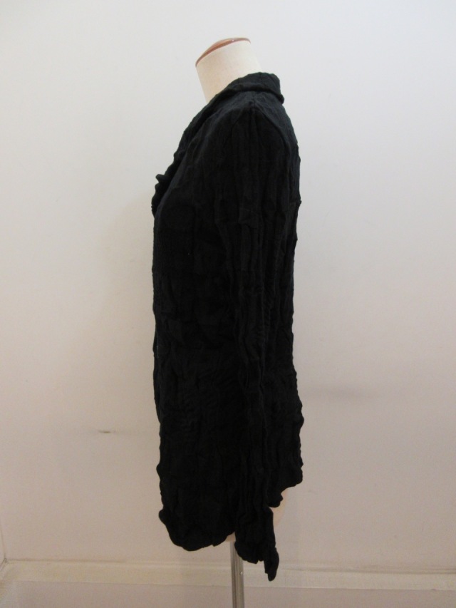 Y's YOHJI YAMAMOTO (ワイズ ヨウジヤマモト) 縞丸リンクスシワ4ツ釦