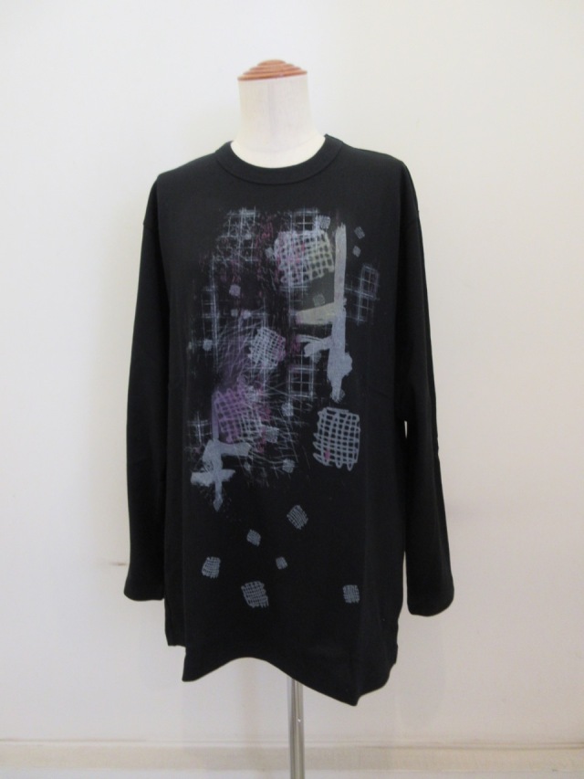 Y's YOHJI YAMAMOTO (ワイズ ヨウジヤマモト) 手書きチェック柄顔料