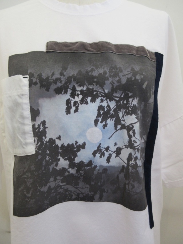 KEI Hayama PLUS ケイハヤマプリュスフォトプリントTシャツ 異素材 KEI Hayama PLUS(ケイハヤマプリュス) フォットコラージュ