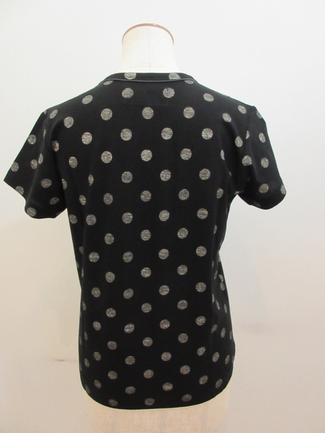 Y's YOHJI YAMAMOTO (ワイズ ヨウジヤマモト) 強撚水玉プリント天竺Y's