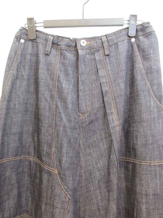 Y's YOHJI YAMAMOTO (ワイズ ヨウジヤマモト) 6ozデニム配色ST製品洗い