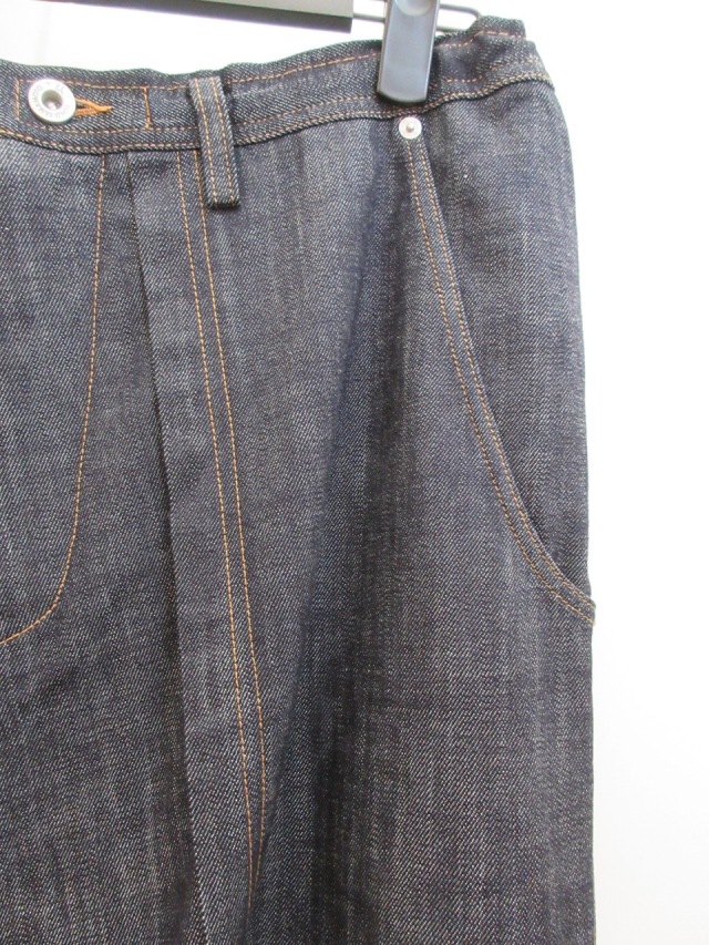 Y's YOHJI YAMAMOTO (ワイズ ヨウジヤマモト) 6ozデニム配色ST製品洗い