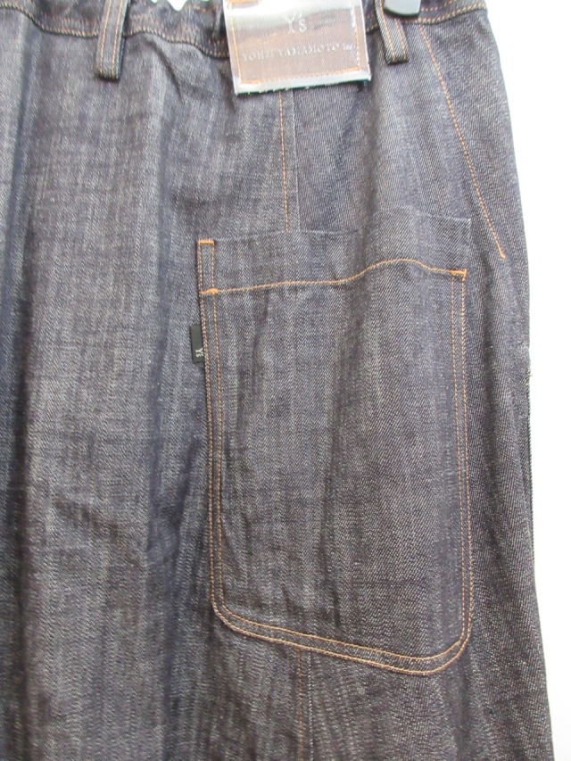 Y's YOHJI YAMAMOTO (ワイズ ヨウジヤマモト) 6ozデニム配色ST製品洗い