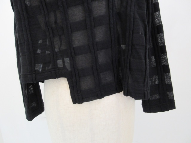 Y'S ヨウジヤマモト チェック 切り替え ポケット スカート ダメージ風 RAYON LACE-UP DETAIL SKIRT(XS Black): Vintage 1.1｜THE SHOP
