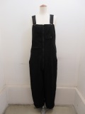 Y's YOHJI YAMAMOTO (ワイズ　ヨウジヤマモト) コットンツイル5Pオーバーオール:ブラック
