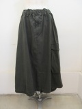 Y's YOHJI YAMAMOTO (ワイズ　ヨウジヤマモト) C/Nクロス顔料コーティング製品洗いフィッシュテールスカート：カーキ