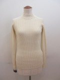 Y's YOHJI YAMAMOTO (ワイズ　ヨウジヤマモト) 7G1P2×1リブニット：オフホワイト
