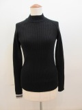 Y's YOHJI YAMAMOTO (ワイズ　ヨウジヤマモト) 7G1P2×1リブニット:ブラック