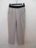 KEI Hayama PLUS(ケイハヤマプリュス) 2Wayサーモ先ソニーウエストゴム クロプドパンツ:ライトグレー