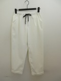 KEI Hayama PLUS(ケイハヤマプリュス) ケアフリーストレッチ裾ダブルクロプドパンツ：ホワイト
