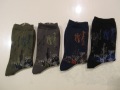 Y's YOHJI YAMAMOTO (ワイズ　ヨウジヤマモト) 花瓶柄ソックス：左からカーキ（1）／グレー（2）／ネイビー（3）／ブラック（4）