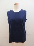 KEI Hayama PLUS(ケイハヤマプリュス) スーピマ天竺ノースリーブTシャツ:ネイビー