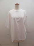 KEI Hayama PLUS(ケイハヤマプリュス) スーピマ天竺五分袖Tシャツ：ホワイト