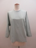 KEI Hayama PLUS(ケイハヤマプリュス) ドライトリコット立ち襟長袖Tシャツ:ライトグリーン