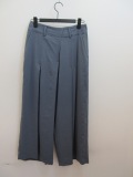 Y's YOHJI YAMAMOTO (ワイズ　ヨウジヤマモト) ta/peデシンランダムタック太パンツ：ブルーグレー