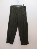 Y's YOHJI YAMAMOTO (ワイズ　ヨウジヤマモト)コットンツイル製品染めワークパンツ：カーキ