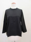 KEI Hayama PLUS(ケイハヤマプリュス) ナチュラルスムース五分袖Tシャツ:ブラック