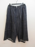 Y's YOHJI YAMAMOTO (ワイズ　ヨウジヤマモト) 6ozデニム配色ST製品洗い後ろタレサルエルパンツ：インディゴ