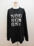 Y's YOHJI YAMAMOTO (ワイズ　ヨウジヤマモト) 6.5オンス天竺Y’s instruct丸首長袖ビッグTシャツ:ブラック