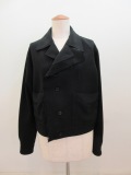 Y's YOHJI YAMAMOTO (ワイズ　ヨウジヤマモト) c/w/peカルゼ左前タチキリジャケット:ブラック