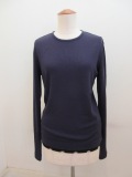 Y's YOHJI YAMAMOTO (ワイズ　ヨウジヤマモト) テレコ×水玉チュール後ろ開きTシャツ：パープル