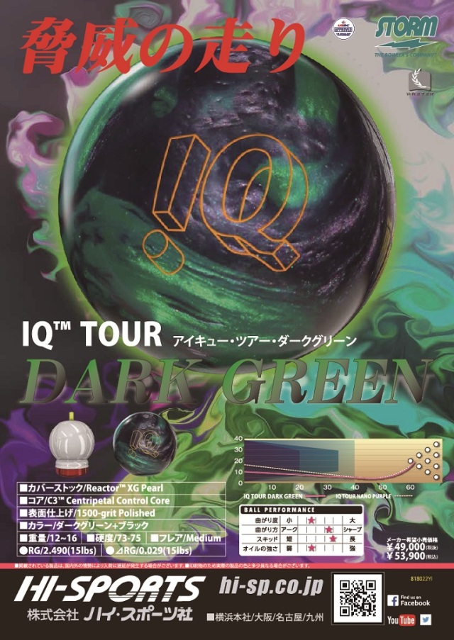 IQ TOUR DARK GREEN アイキュー ツアー ダークグリーン ボウリング