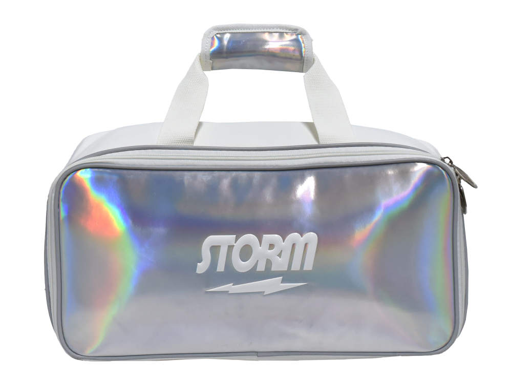 STORM PREMIER 2 ball tote bag (white silber hologram)
