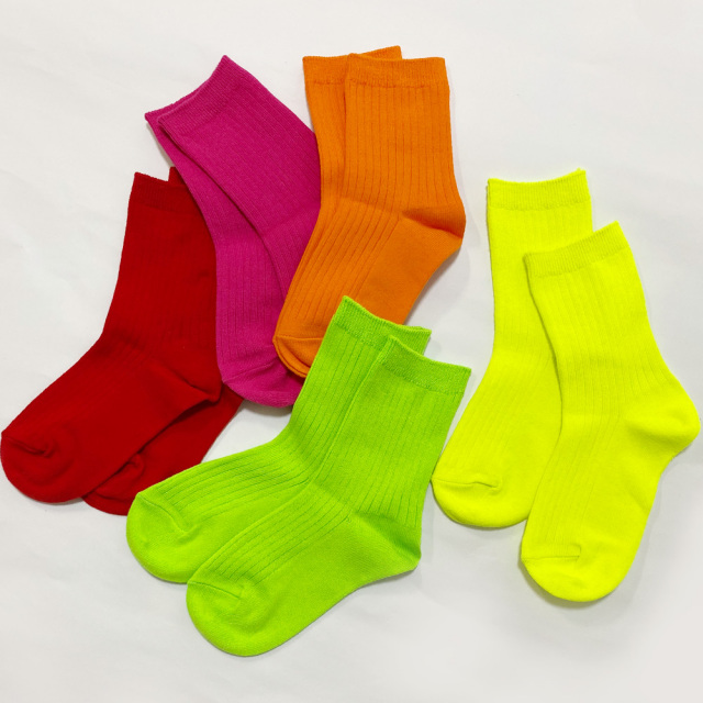 ネオンカラーソックス