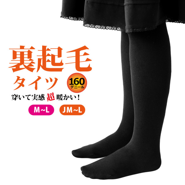 裏起毛 タイツ レディース あったか 2サイズ 160デニール