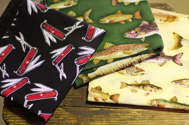 Army Knife & Fish Bandanna
