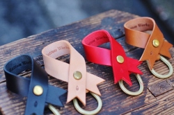BUTTON WORKS RIBBON KEY RING