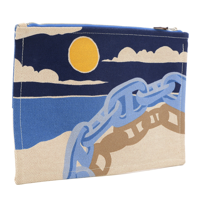 エルメス ヨッティング Escale a la Plage Case フラットポーチ