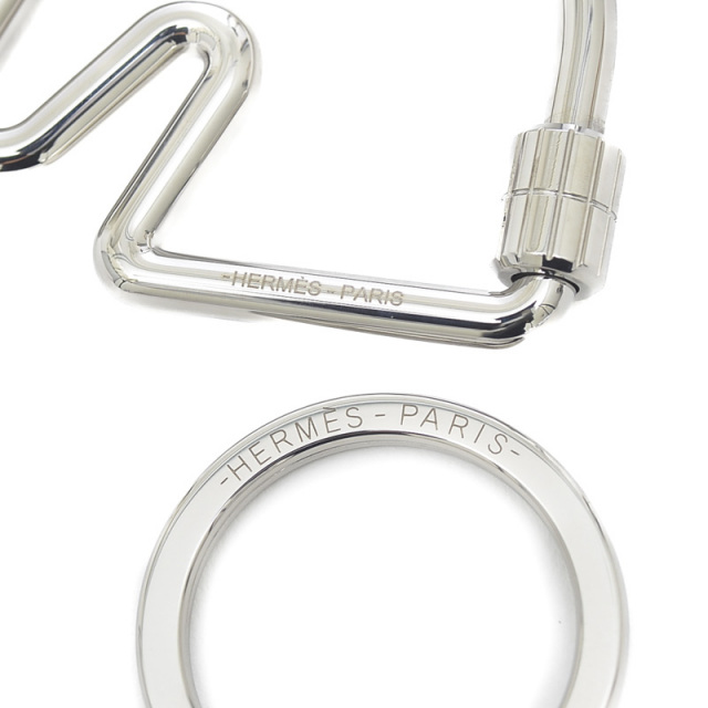 エルメス シュバル キーリング キーホルダー シルバー HERMES