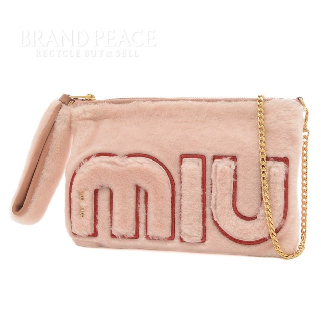 バッグミュウミュウ miumiu ファーバッグ ショルダー - ショルダーバッグ