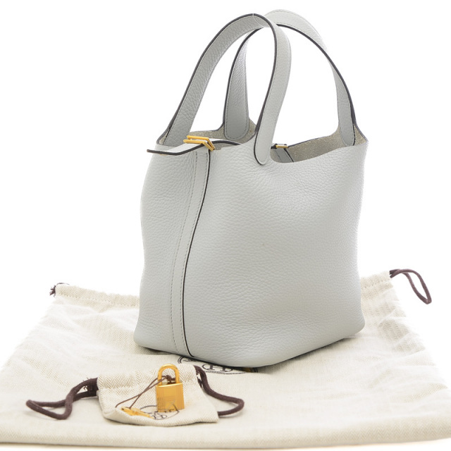 追跡あり★エルメス★ピコタンロック18 ブルーペール エルメス<br>ピコタンロック PM<br>ブルーペール<br>クレマンス